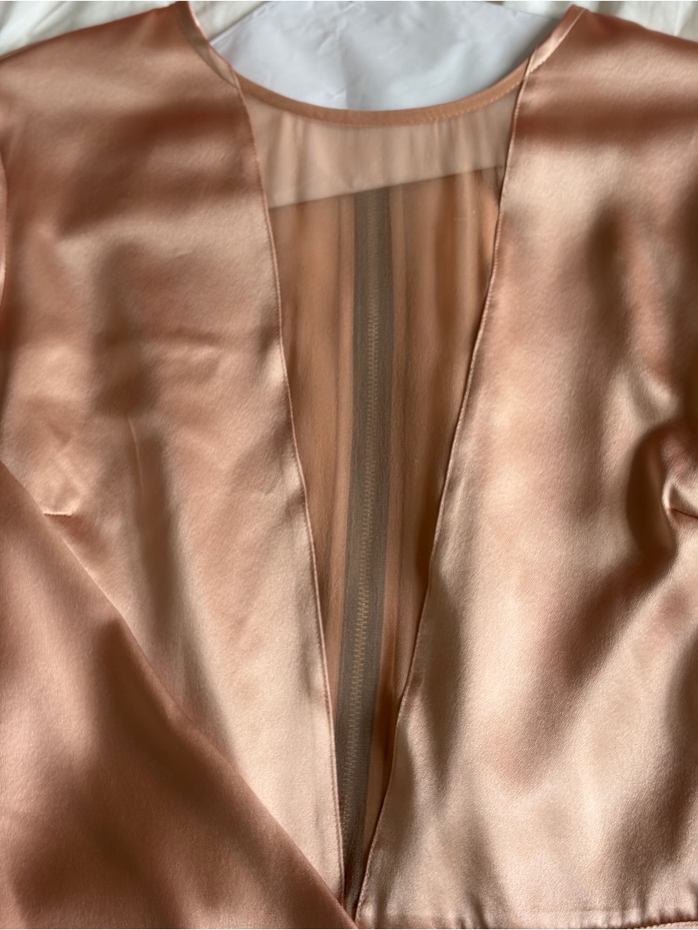 Fleur du Mal Blush Pink Silk Dress - Picture 2 of 5